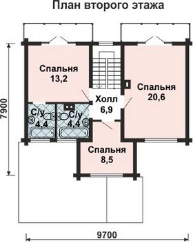 Проект деревянного дома 10-2015