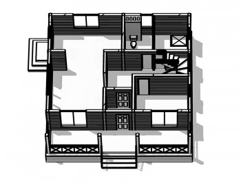 Проект каркасного дома 2-18