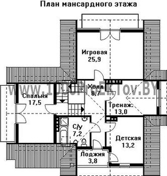 Проект дома из блоков 1413