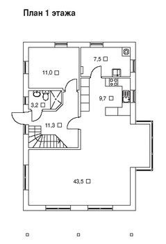 Проект дома из блоков 1549