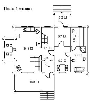 Проект деревянного дома 1555