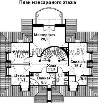 Проект дома из блоков 1399