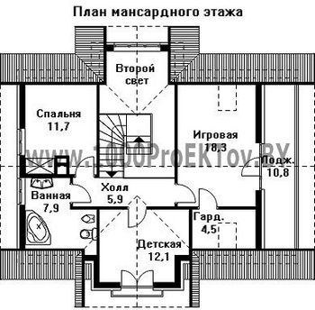 Проект дома из блоков 1432