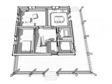 Проект каркасного дома 2-26
