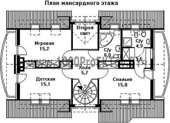 Проект дома из блоков 1156