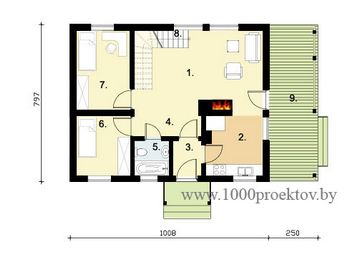Проект деревянного дома 1610