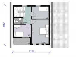Проект каркасного дома 2-23-2