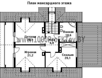 Проект дома из блоков 1139
