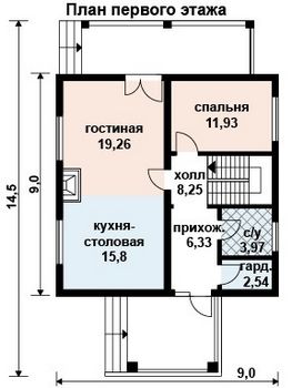 Проект дома из блоков 10-2023