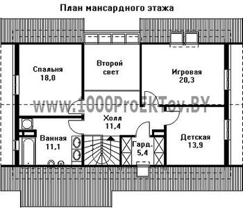 Проект дома из блоков 1434