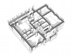 Проект дома из блоков 1-48