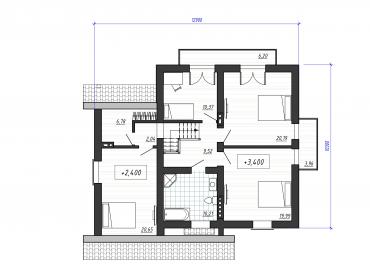 Проект дома из блоков 1-10