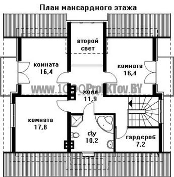 Проект дома из блоков 1528