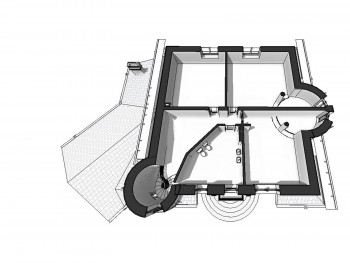 Проект дома из блоков 1-25