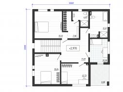 Проект каркасного дома 2-80-2