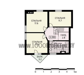 Проект дома из блоков 1131