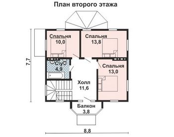Проект деревянного дома 10-2246