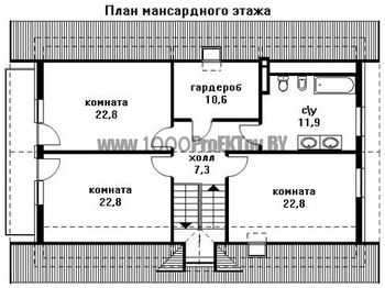 Проект дома из блоков 1516