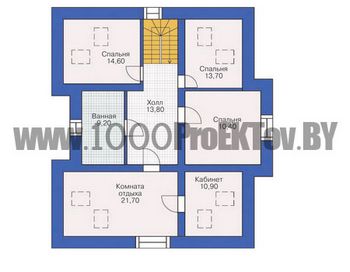 Проект дома из блоков 1086