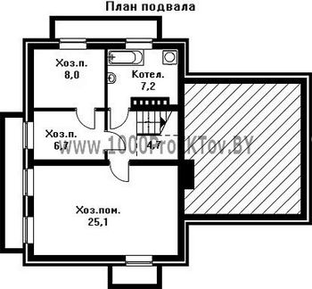 Проект дома из блоков 1317
