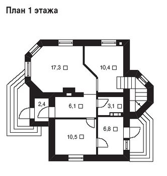 Проект дома из блоков 1542