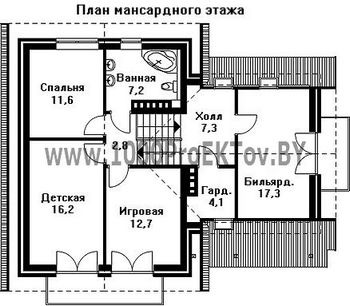 Проект дома из блоков 1317