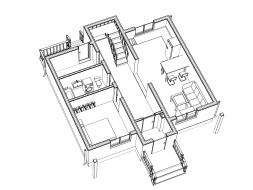 Проект каркасного дома 2-11-1