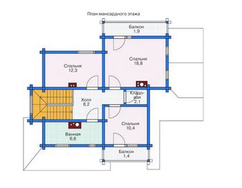 Проект деревянного дома 1026