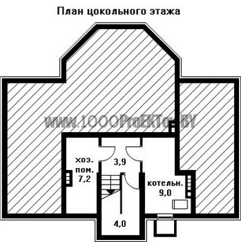 Проект дома из блоков 1522