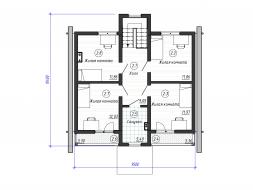 Проект каркасного дома 2-11-1