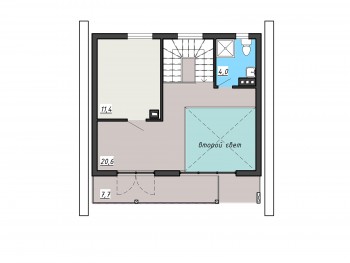 Проект каркасного дома 2-14