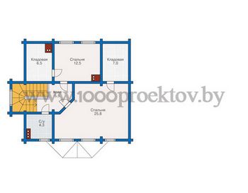 Проект деревянного дома 1073