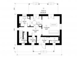 Проект дома из блоков м20