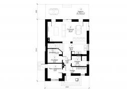 Проект дома из блоков м25