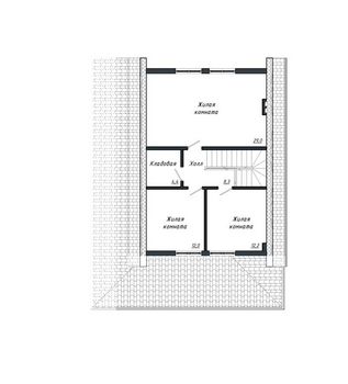 Проект дома из блоков 1027