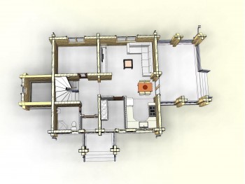 Проект деревянного дома 3-13