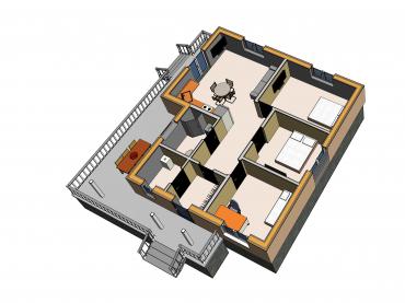 Проект каркасного дома 2-60-4