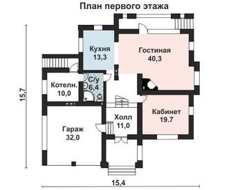 Проект дома из блоков 10-2010