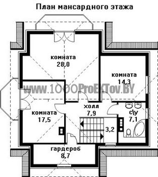 Проект дома из блоков 1529