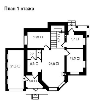 Проект дома из блоков 1539