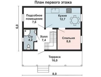 Проект деревянного дома 10-2216