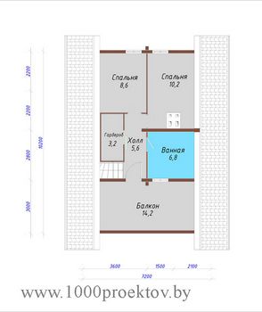 Проект деревянного дома 3-15