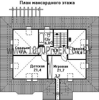 Проект дома из блоков 1421