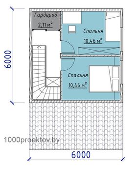 Проект деревянного дома 3-21