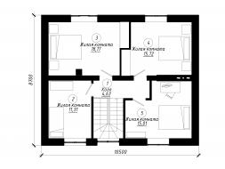 Проект дома из блоков м8
