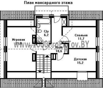 Проект дома из блоков 1193