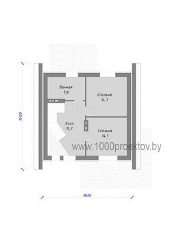 Проект каменного дома 1118