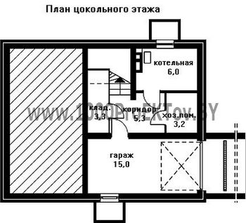 Проект дома из блоков 1472