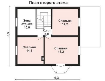 Проект деревянного дома 10-2206