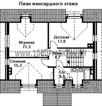 Проект дома из блоков 1136